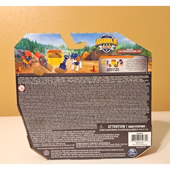 Paw Patrol Rubble & Crew Charger & Wheeler Build It Pack Dog Figures 2023 Pup - Picture 2 of 2